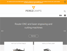 Tablet Screenshot of perezcamps.com